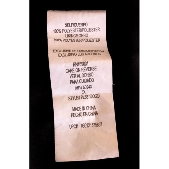 My Michelle Chevron Print Keyhole Back Elastic Waist Dress Size 3X - Picture 7 of 7